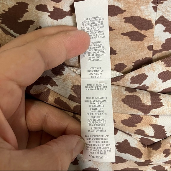 Aerie real good bikini animal print women’s size XL high waisted cheeky scoop - Picture 7 of 13